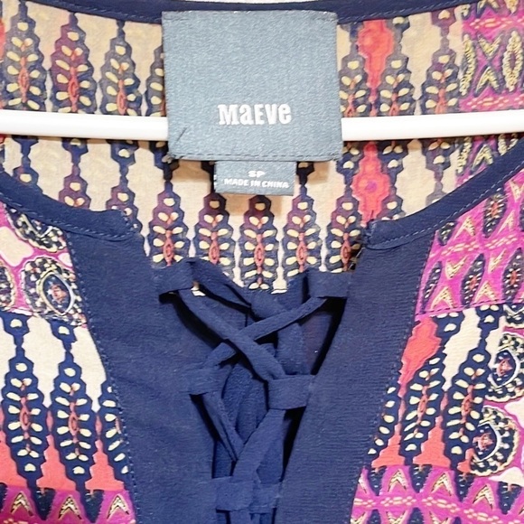 Maeve Woman Rosaline Peasant Dress Anthropologie Size SP - Picture 4 of 10